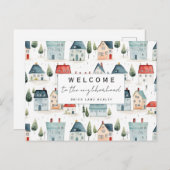 Personalisiert Willkommen im Nachbarschaftsreich Postkarte (Vorne/Hinten)