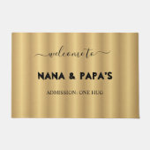 Personalisiert Willkommen im Nana & Papa's House Fußmatte (Vorderseite)