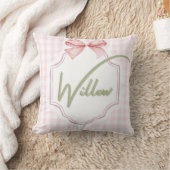 Personalisiert Willow Baby Girl Kinderzimmer Bow&G Kissen (Decke)