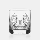 Personalisiert Winged Whiskyglas (Vorderseite)