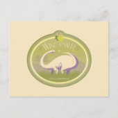 Personalisiert Winosaurier Postkarte (Vorderseite)