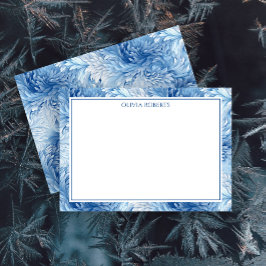 Personalisiert Winter Wonderland Blue Mitteilungskarte