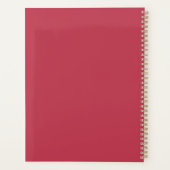 Personalisiert Winterberry Red Notebook | Custom Planer (Rückseite)