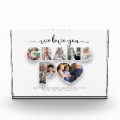 Personalisiert Wir Liebe Sie Collage Opa Fotoblock (Vorderseite)