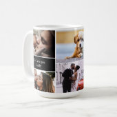 Personalisiert Wir Liebe Sie Daddy Foto Collage Kaffeetasse (Vorderseite Links)
