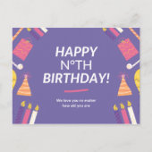 Personalisiert: Wir Liebe Sie, egal wie alt Sie si Postkarte (Vorderseite)