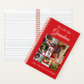 Personalisiert Wir Liebe Sie Oma | Red 8 Foto Notizblock (Innen)