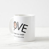 Personalisiert Wir Liebe Sie Vater Foto Kaffeetasse (Vorderseite Links)
