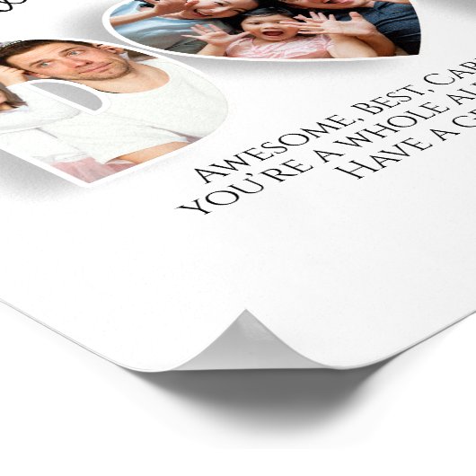 Personalisiert Wir Liebe Sie Vater Poster (Ecke)