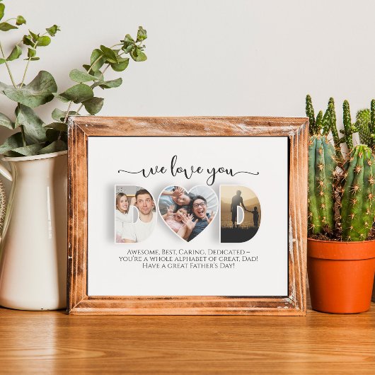 Personalisiert Wir Liebe Sie Vater Poster