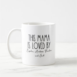 Personalisiert wird diese Mama von Muttertag gelie Kaffeetasse
