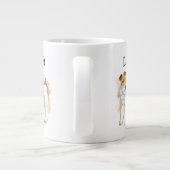 Personalisiert Wire Fox Terrier Foto Jumbo-Tasse (Rückseite)