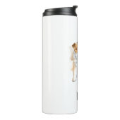 Personalisiert Wire Fox Terrier Foto Thermosbecher (Nach links gedreht)