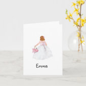 Personalisiert wirst du mein Blumenmädchen sein? K Karte (Gelbe Blume)