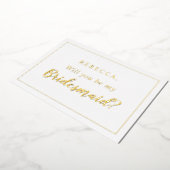 Personalisiert Wirst du mein Foto sein? Folieneinladung (Gedreht)