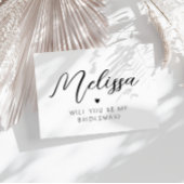 personalisiert wirst du meine Bridesmaid-Karte sei Postkarte