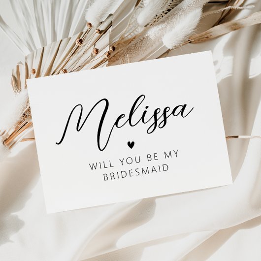 personalisiert wirst du meine Bridesmaid-Karte sei Postkarte