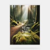 Personalisiert "Wirst du meine sein?" Akryling Acrylschild (Vorderseite)