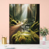 Personalisiert "Wirst du meine sein?" Akryling Acrylschild (Hochzeit)