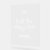 Personalisiert wirst du mich heiraten acrylschild (Winkel)