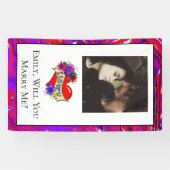 Personalisiert wirst du mich heiraten banner (Horizontal)