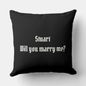 Personalisiert wirst du mich heiraten? Kissen des (Rückseite)