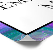 Personalisiert wirst du mich heiraten poster (Ecke)