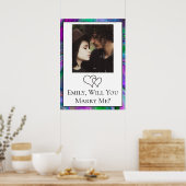Personalisiert wirst du mich heiraten poster (Küche)