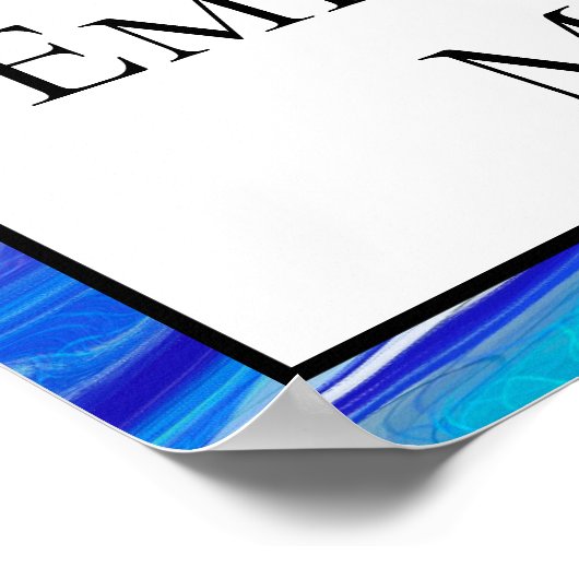 Personalisiert wirst du mich heiraten poster (Ecke)