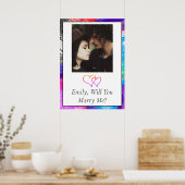 Personalisiert wirst du mich heiraten poster (Küche)
