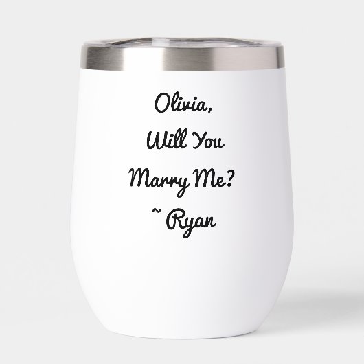 Personalisiert wirst du mich heiraten | Vorschlag (Rückseite)