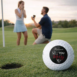 Personalisiert wirst du mir einen Heiratsvorschlag Golfball