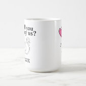 Personalisiert wirst du uns heiraten? Tasse (Mittel)