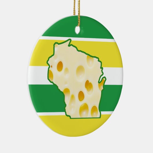 Personalisiert Wisconsin Chef Funny Christmas Keramik Ornament (Rechts)