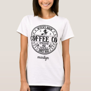 Personalisiert Witch's Brew Coffee Co. T - Shirt