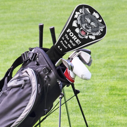 Personalisiert Wolf Golf Club Cover Golf Headcover
