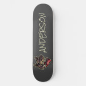 Personalisiert Wolf Skateboard (Vorderseite)