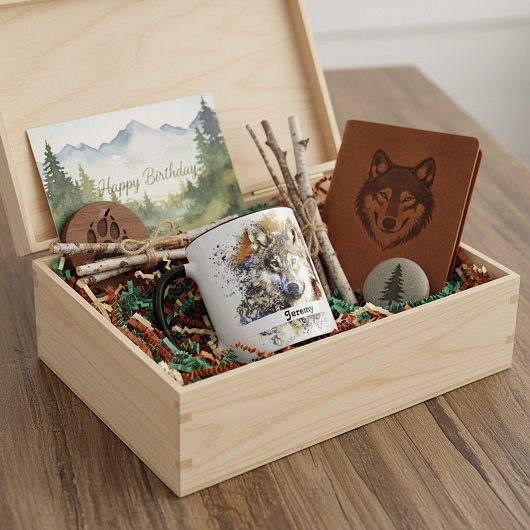 Personalisiert Wolf Tasse