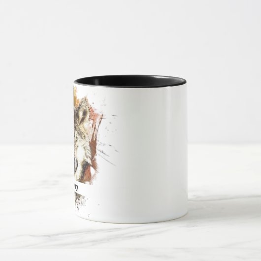 Personalisiert Wolf Tasse (Zentrum)