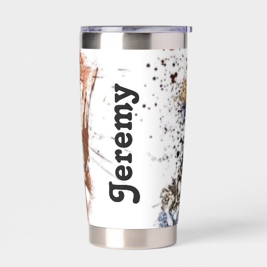 Personalisiert Wolf Thermobecher (Links)