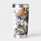 Personalisiert Wolf Thermobecher (Rückseite)