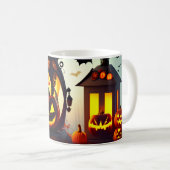 Personalisiert Wonder Forest Pumpkin Halloween Kaffeetasse (VorderseiteRechts)