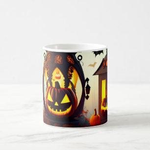 Personalisiert Wonder Forest Pumpkin Halloween Kaffeetasse