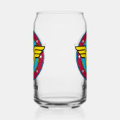 Personalisiert Wonder Woman | Circle & Stars Logo Dosenglas (Links)
