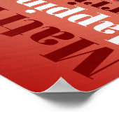 Personalisiert Word Art 40. Hochzeit Poster (Ecke)