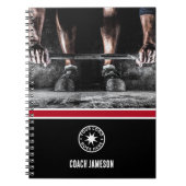 Personalisiert Workout-Gym Notizblock (Vorderseite)