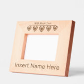 Personalisiert Woth Much Liebe, Niedlich Hearts Ar Geätzte Rahmen (Links)