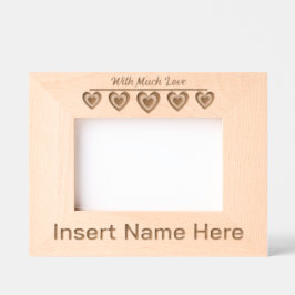 Personalisiert Woth Much Liebe, Niedlich Hearts Ar Geätzte Rahmen