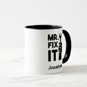 Personalisiert Wrench Mr. Fix It Tasse (VorderseiteRechts)