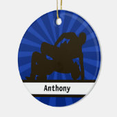 Personalisiert Wrestler Weihnachtsschmuck (Links)